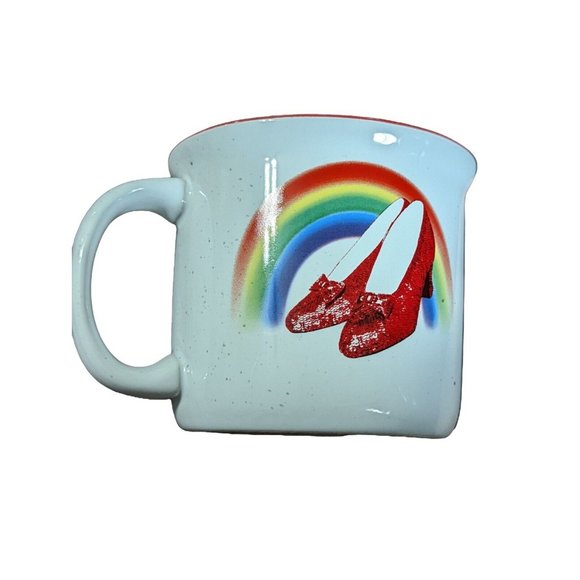 Spoontiques Wizard of Oz Ruby Slippers Camper Mug, 14 ounces, White - Picture 1 of 5